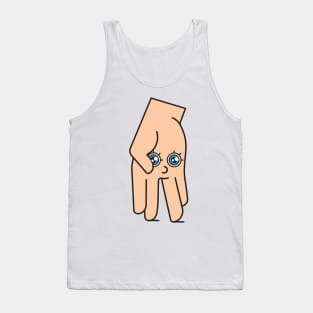 Hand with face Tank Top